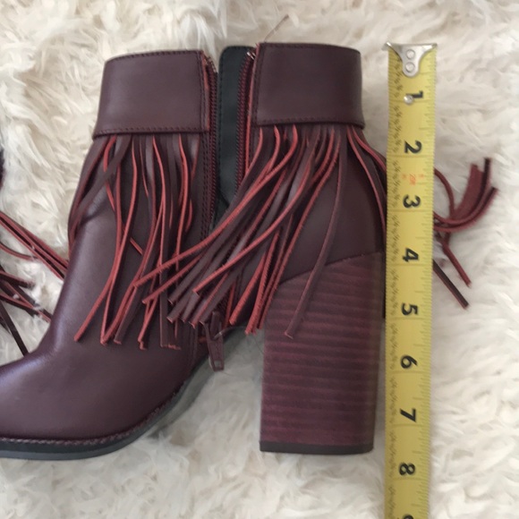 NEW Aldo fringe short boots Sz 6.5 - Picture 8 of 9